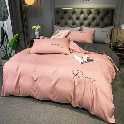EmbroiLux Bedding - Ensemble de literie élégant de luxe avec design brodé