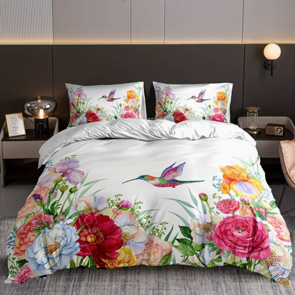 Flora - Couette colorée et housses de coussin pour un refuge vibrant