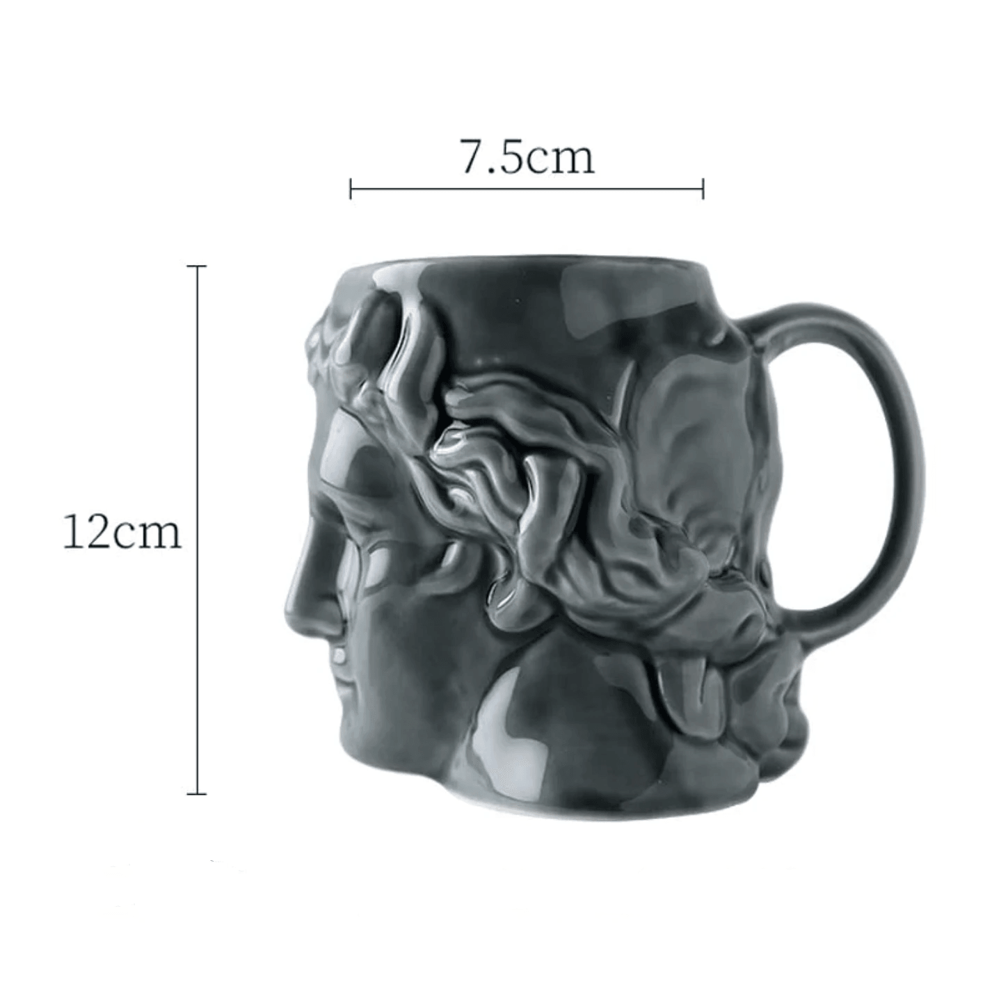 Ceramic Mug Skull by Floroux David | Unique Design | Porcelain and Ceramic | Decoration and Function
