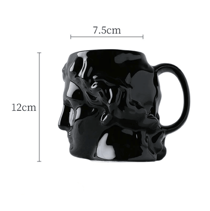 Ceramic Mug Skull by Floroux David | Unique Design | Porcelain and Ceramic | Decoration and Function