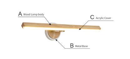 Erik Applique Murale en Bois - Liquidation