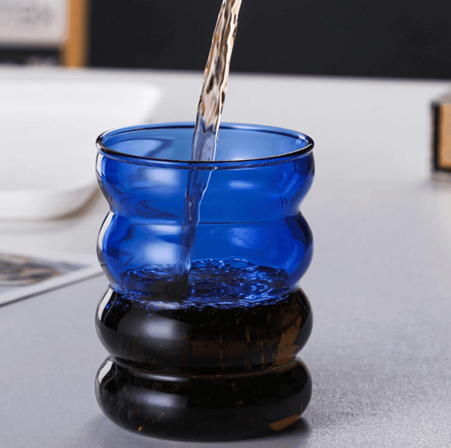 Floroux Colored Drinking Glasses | Handmade | Unique Design | Perfect for a Stylish Beverage Presentation