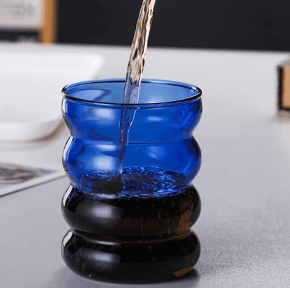 Floroux Colored Drinking Glasses | Handmade | Unique Design | Perfect for a Stylish Beverage Presentation