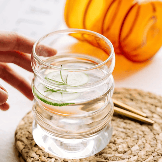 Floroux Colored Drinking Glasses | Handmade | Unique Design | Perfect for a Stylish Beverage Presentation