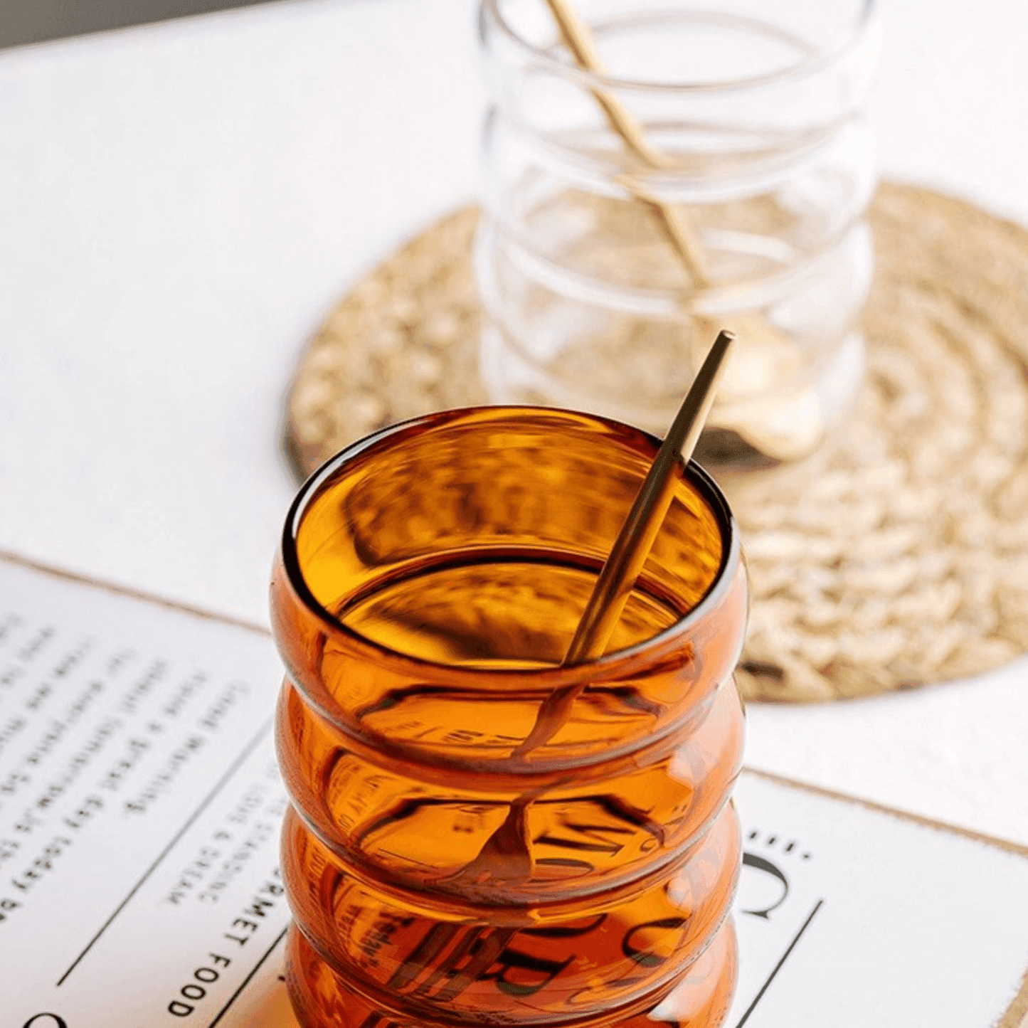 Floroux Colored Drinking Glasses | Handmade | Unique Design | Perfect for a Stylish Beverage Presentation