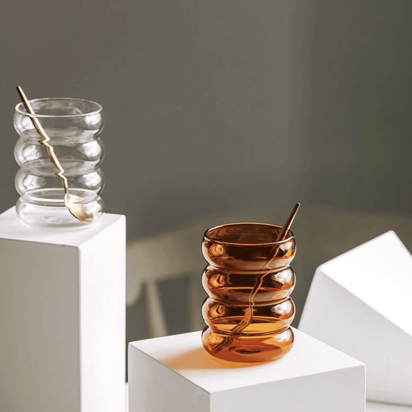 Floroux Colored Drinking Glasses | Handmade | Unique Design | Perfect for a Stylish Beverage Presentation