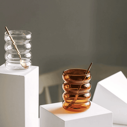 Floroux Colored Drinking Glasses | Handmade | Unique Design | Perfect for a Stylish Beverage Presentation