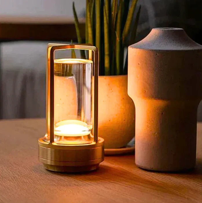 Floroux Élégante Lampe de Table en Cristal | Design Moderne | Éclairage Ambiant pour la Maison
