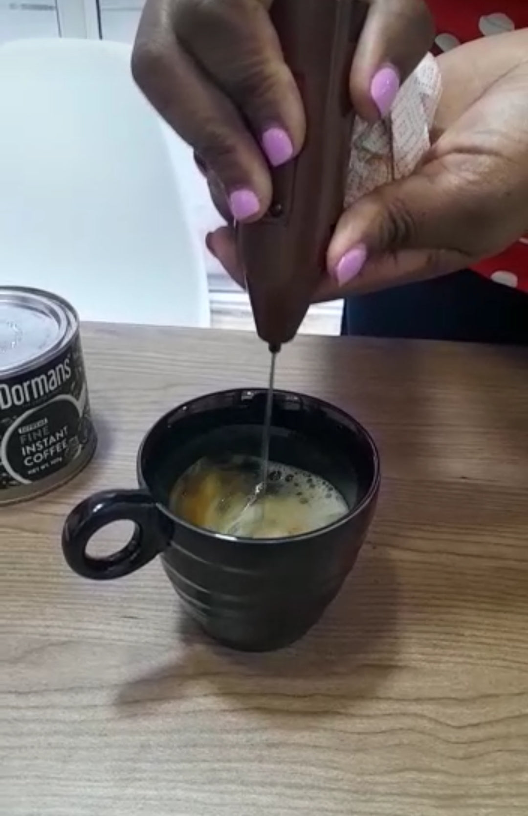 Batterie de fouet à lait/café