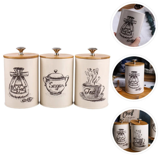 3Pc Alliage Cannisters