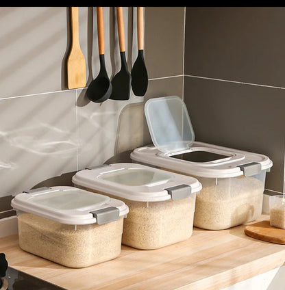 Conteneur de stockage de riz avec tasse