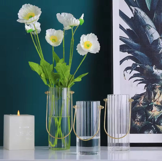 1,5 Litre Seau en verre vase à fleurs