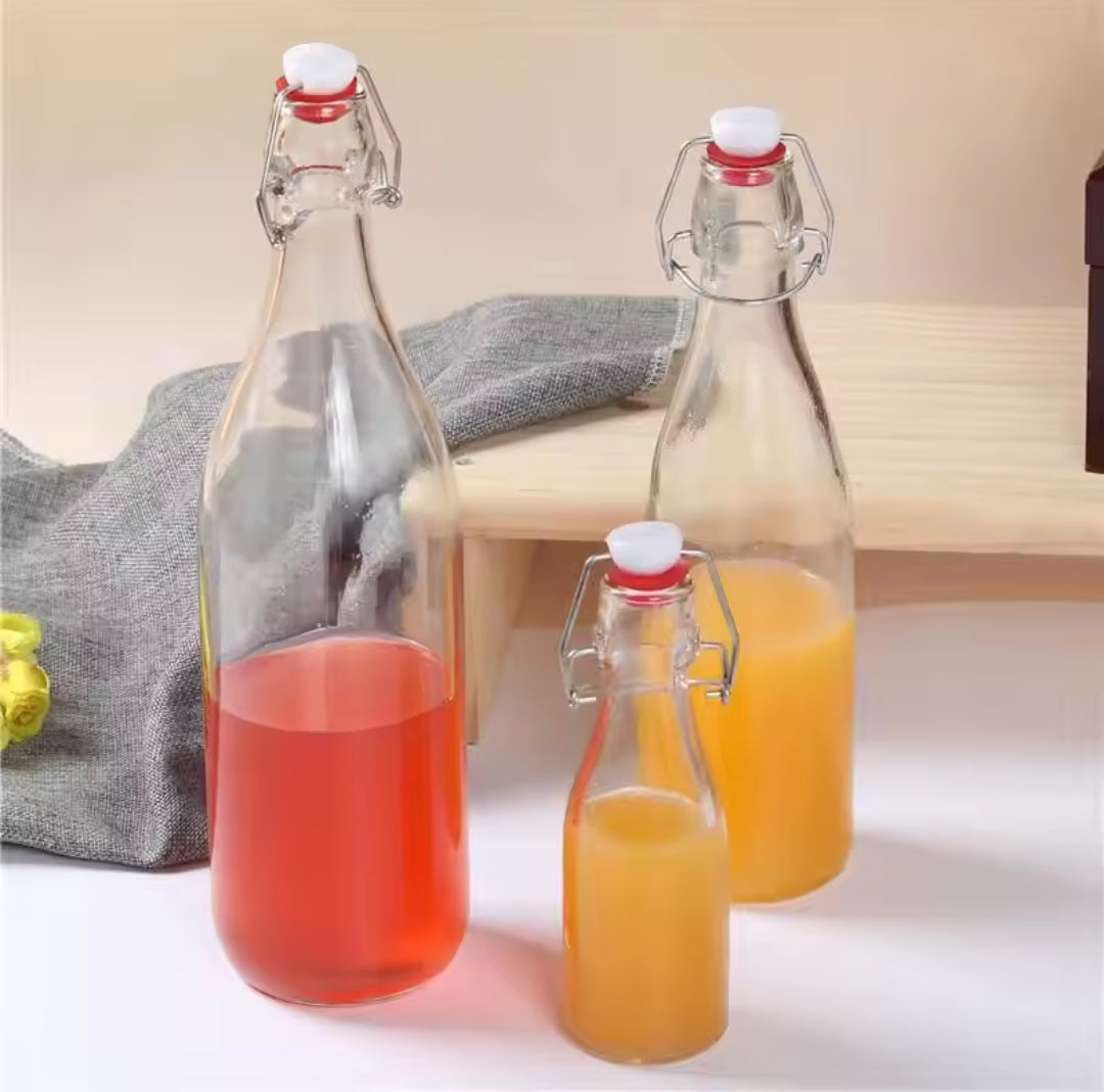 Bouteilles à jus en verre hermétiques