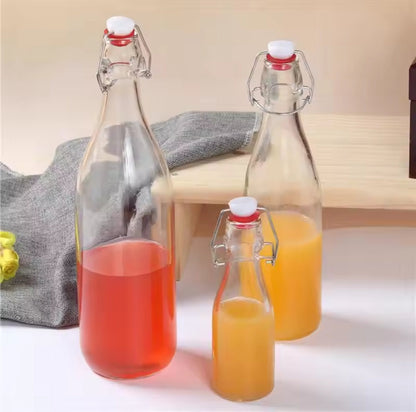 Bouteilles à jus en verre hermétiques