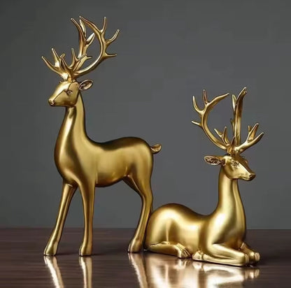 Deux décor de cerfs