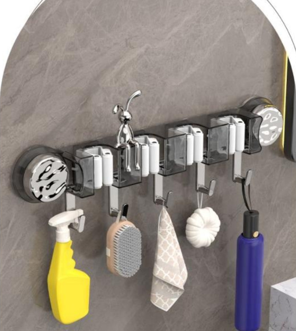 Crochets multi-usages à 4 trous pour suspendre les mops