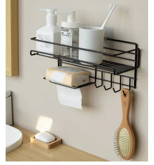 Étagère de salle de bain multi-usages