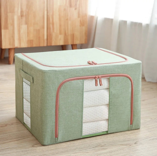 Boîte de rangement zippée 100L / organisateur de garde-robe