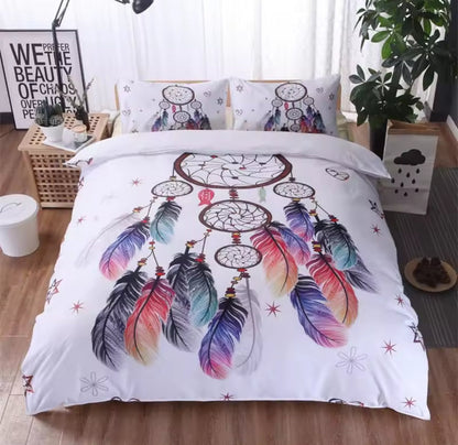 6*6/6*7 Couette liée avec drap et 2 taies d'oreiller  
Double face