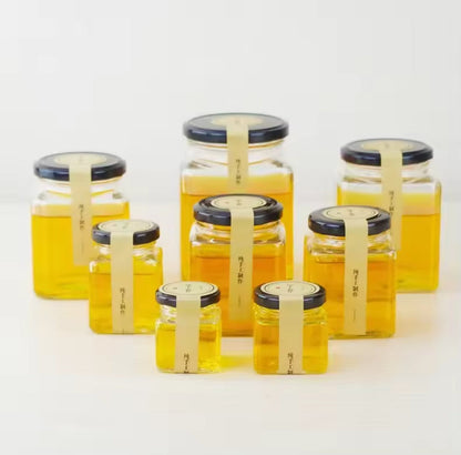 6pcs Bouteilles à épices en verre