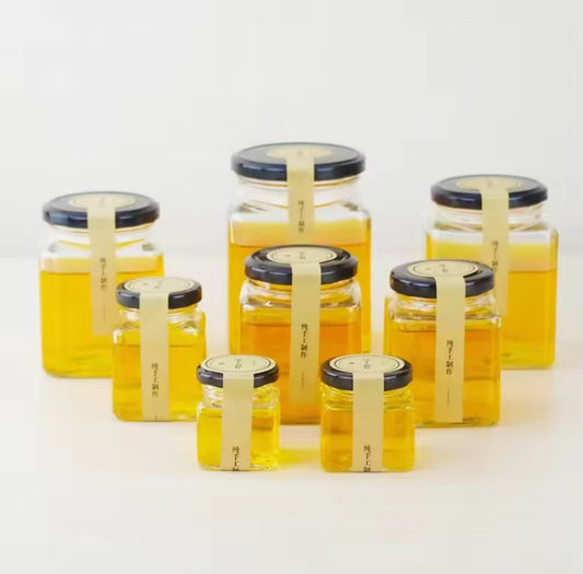 6pcs Bouteilles à épices en verre