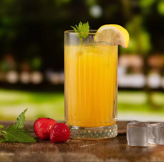 Verres à jus/eau ribbed de haute qualité