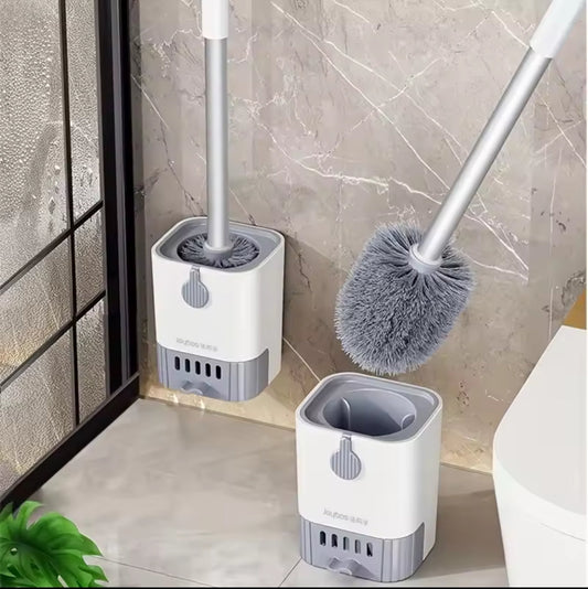 Brosse de toilette murale avec support