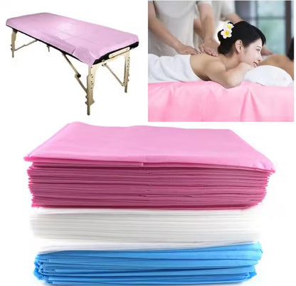 Draps de lit jetables de spa 10 pièces