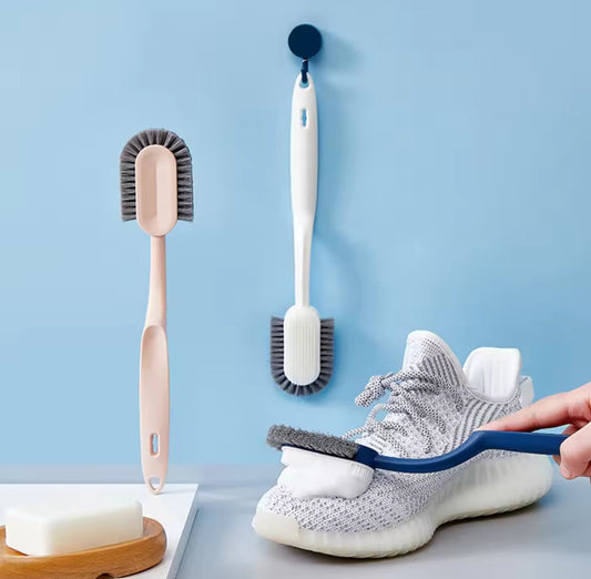 Brosse à chaussures à long manche nettoyante 2 pièces