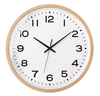 Montre Murale en Bois Scandinave Élégant – Paix & Élégance pour la Maison