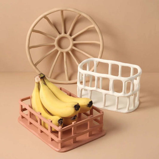 Bol à fruits en résine élégant