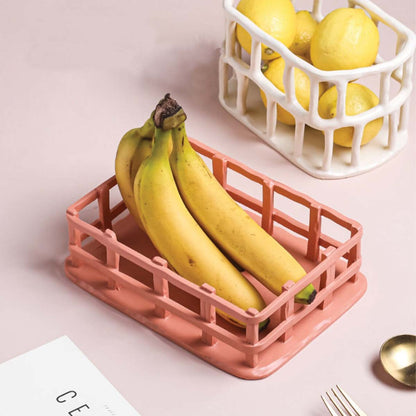 Bol à fruits en résine élégant