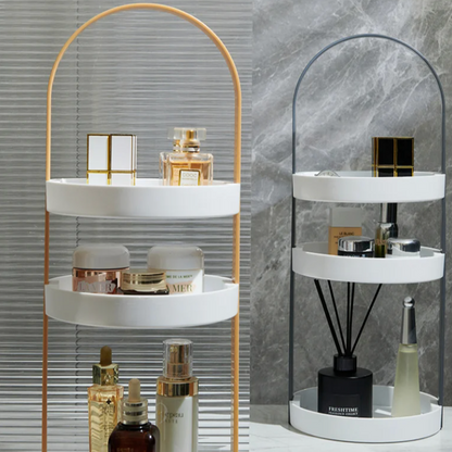 Floroux Cosmetic Organizer | Elegant Storage | Multifunctional Makeup Box | Space Saving | Home Decoration