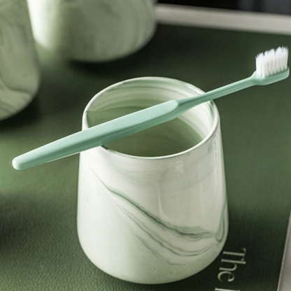 Floroux 4-piece bathroom set | Green marble design | Luxurious bathroom accessories for the home