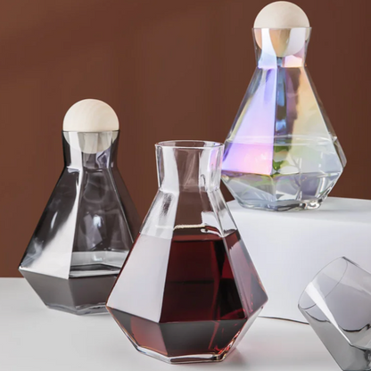 Floroux Diamond Design Drinking Glass Set (5 pieces) | Luxurious glass design for stylish drinks