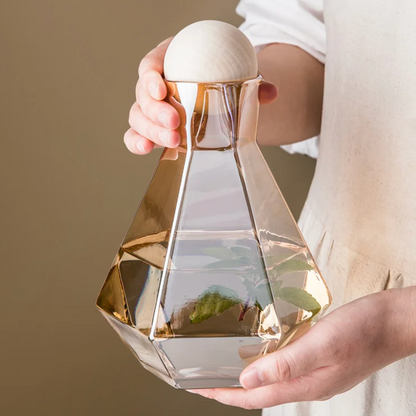 Floroux Diamond Design Drinking Glass Set (5 pieces) | Luxurious glass design for stylish drinks