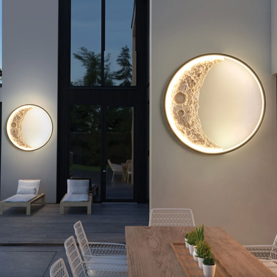 Floroux Applique murale en demi-lune | Lumière d'ambiance LED | Éclairage décoratif pour la maison