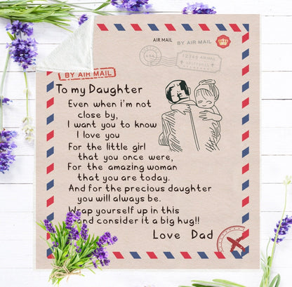 Couverture jetée de lettre express cadeau