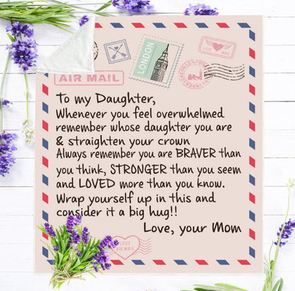 Couverture jetée de lettre express cadeau