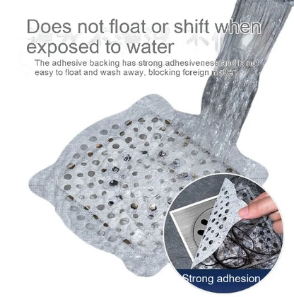 Plaque de drainage autocollante jetable - anti-obstruction, protection contre les insectes et anti-cheveux