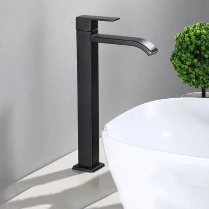 Cold Water Tap Matt Black Floroux | Single Tap for Sink Installation | Modern Design | Rust Resistant