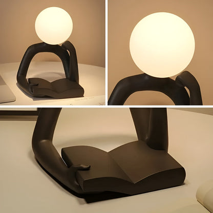 LuxLume Lampe de Table Designer Raffinée – Art Moderne avec Éclairage Ambiant