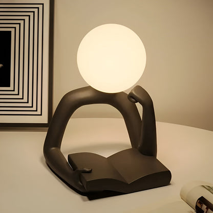 LuxLume Lampe de Table Designer Raffinée – Art Moderne avec Éclairage Ambiant