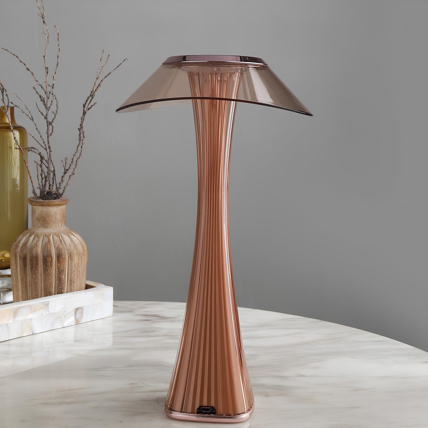 Lampe Flare Sculptée | Lampe de Table LED Nordique