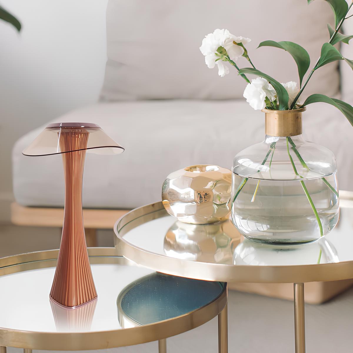 Lampe Flare Sculptée | Lampe de Table LED Nordique