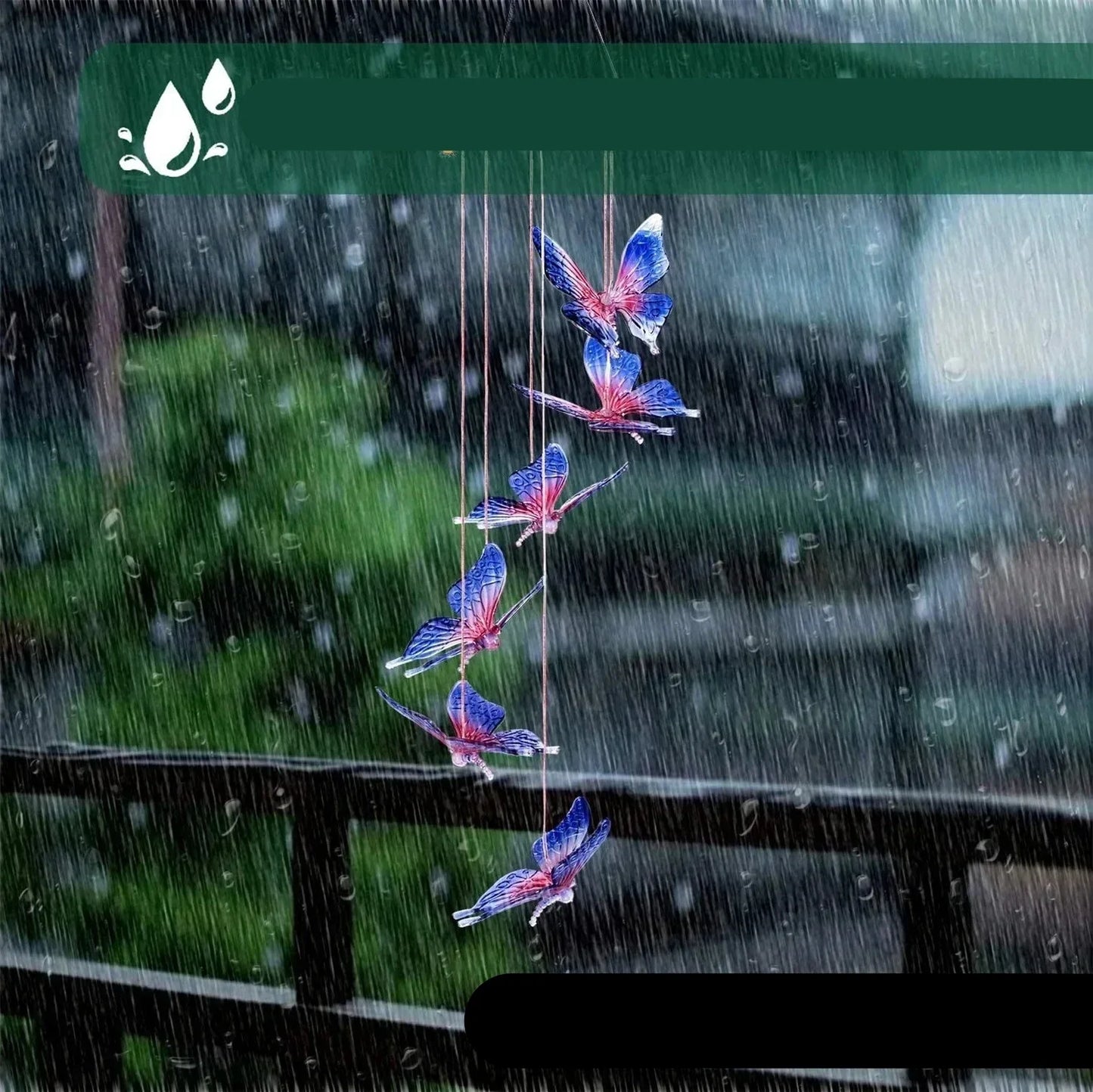 Papillon – Lumière solaire décorative