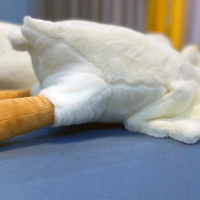 Coussin en peluche canard câlin - coussin doux de 19,6 pouces pour enfants, cadeau d'anniversaire idéal, jouet de confort unisexe