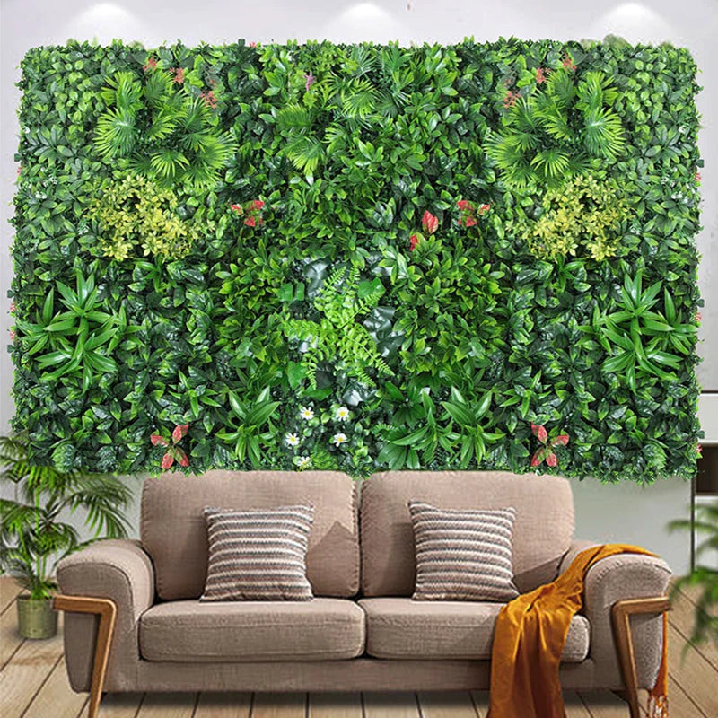 Floroux Artificial Plant Wall | Vertical Garden | Low Maintenance Decor | Green Oasis for the Home