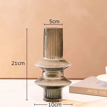 Créativité Collection de vases en verre ambre - Floroux Homeware