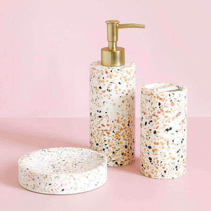 Ensemble de salle de bain en céramique terrazzo 3 pièces